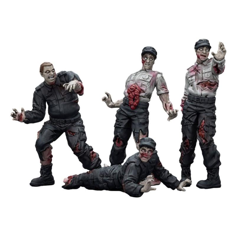 Zombie Pack de 4 Figuras Dark Source Security Guards 8 cm