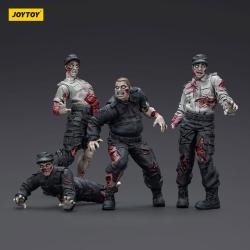 Zombie Pack de 4 Figuras Dark Source Security Guards 8 cm