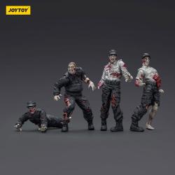 Zombie Pack de 4 Figuras Dark Source Security Guards 8 cm