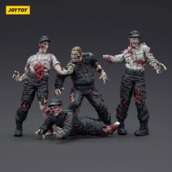 Zombie Pack de 4 Figuras Dark Source Security Guards 8 cm