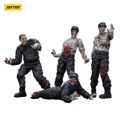 Zombie Pack de 4 Figuras Dark Source Security Guards 8 cm