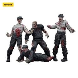 Zombie Pack de 4 Figuras Dark Source Security Guards 8 cm