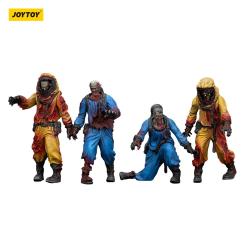 Zombie Pack de 4 Figuras Dark Source Biochemical Lab Team 8 cm