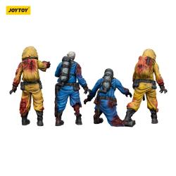 Zombie Pack de 4 Figuras Dark Source Biochemical Lab Team 8 cm