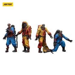 Zombie Pack de 4 Figuras Dark Source Biochemical Lab Team 8 cm