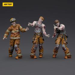 Zombie Pack de 3 Figuras Dark Source Firefighters 8 cm