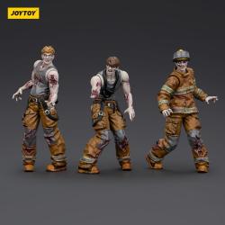 Zombie Pack de 3 Figuras Dark Source Firefighters 8 cm