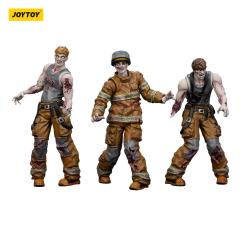 Zombie Pack de 3 Figuras Dark Source Firefighters 8 cm