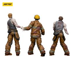 Zombie Pack de 3 Figuras Dark Source Firefighters 8 cm