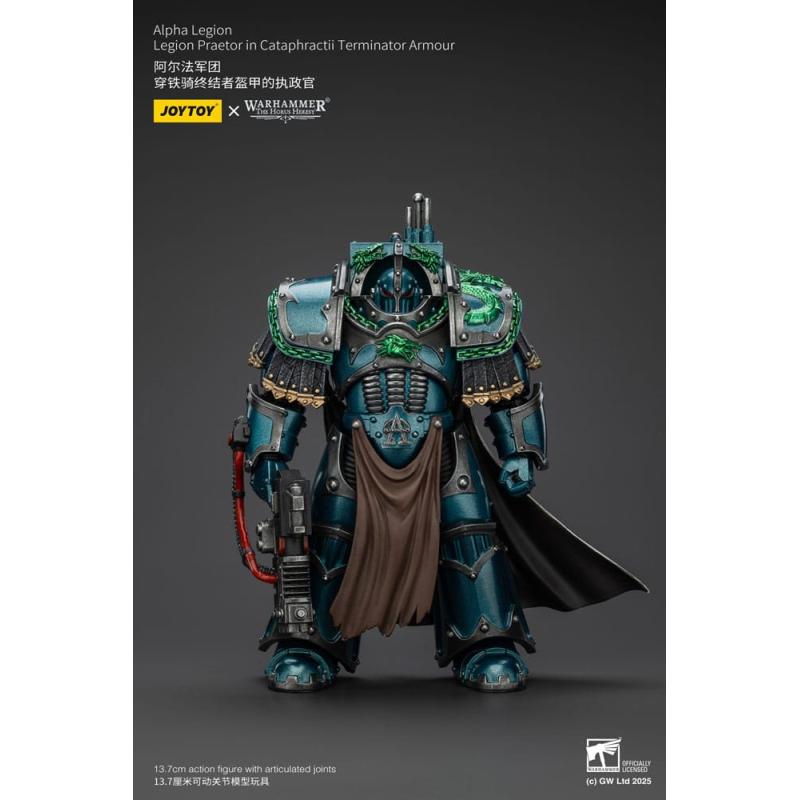 Warhammer The Horus Heresy Figura Alpha Legion Legion Praetor in Cataphractii Terminator Armour 18 cm