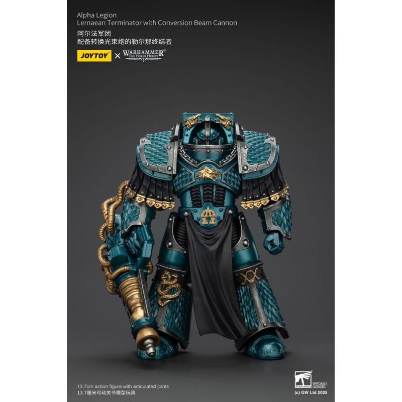Warhammer The Horus Heresy Figura Alpha Legion Lernaean Terminator with Conversion Beam Cannon 20 cm