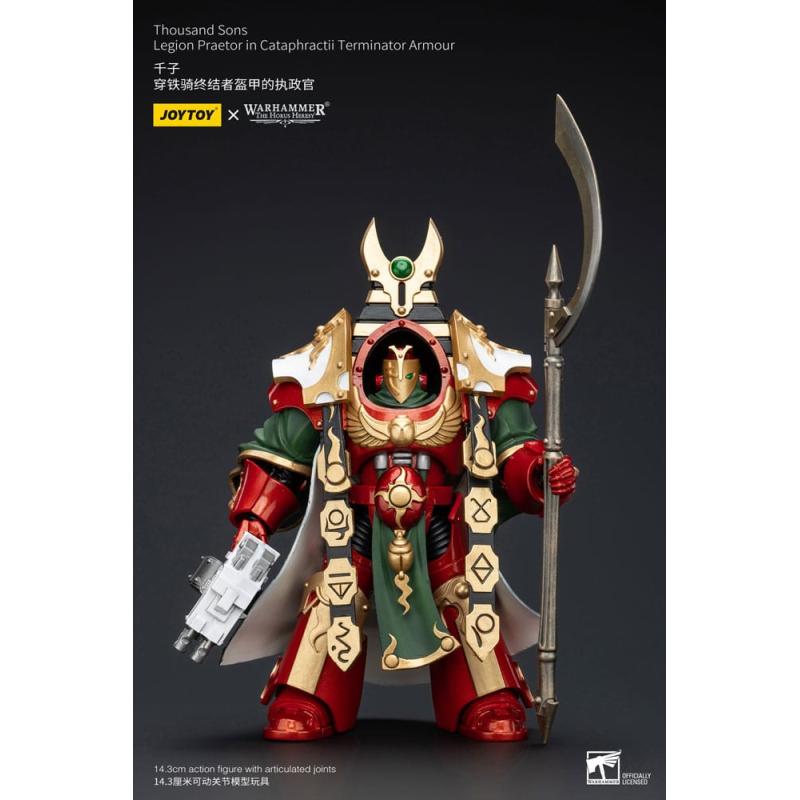 Warhammer The Horus Heresy Figura 1/18 Thousand sons Legion Praetor in Cataphractii Terminator Armour 12 cm