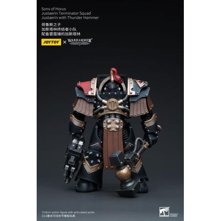 Warhammer The Horus Heresy Figura 1/18 Sons of Horus Justaerin Terminator Squad Justaerin with Thunder Hammer 12 cm