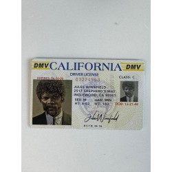 Pulp Fiction Jules Winnfield Licencia de conducir