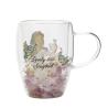 Taza cristal flores secas Blancanieves Princesas Disney