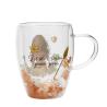 Taza cristal flores secas Vaiana Moana Princesas Disney