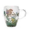 Taza cristal flores secas Ariel Princesas Disney