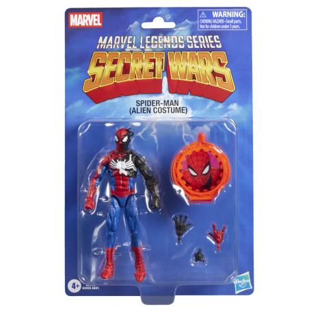 Figura Spiderman Alien Costume Secret Wars Marvel Legends Series 15cm