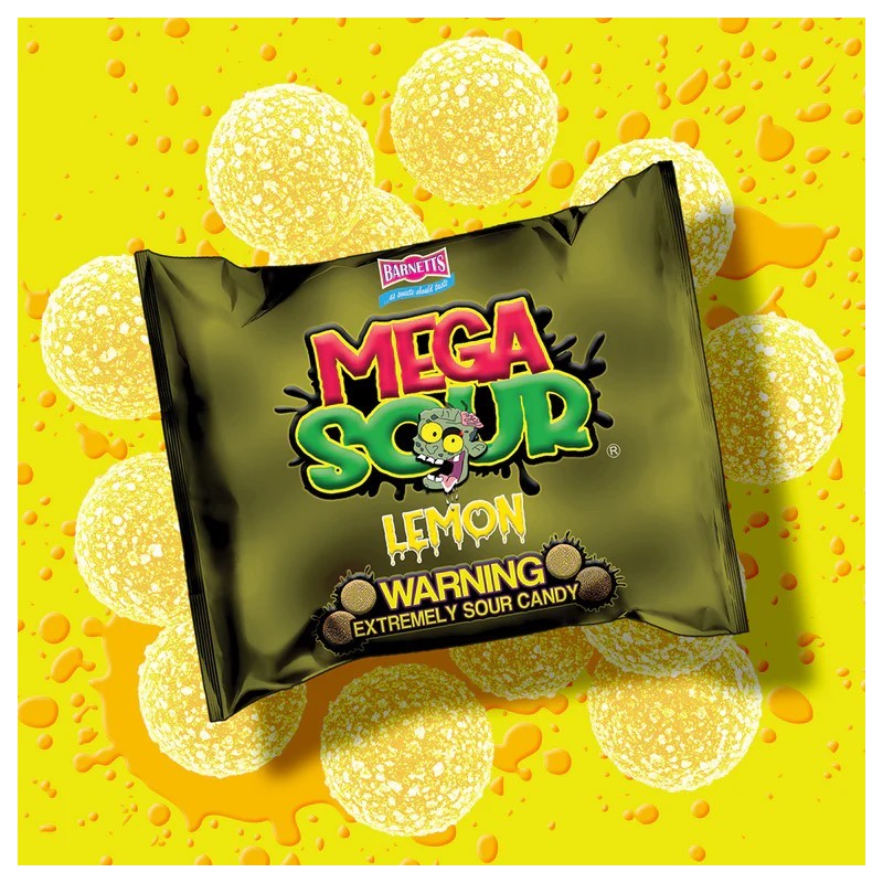 Mega Sour Candy Lemon