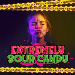 Mega Sour Candy Lemon