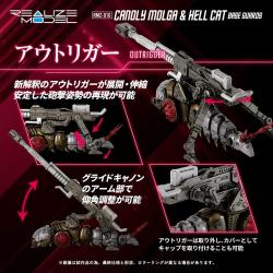 Zoids pack de 2 Maquetas Plastic Model Kits 1/100 RMZ-010 Canoly Molga & Hell Cat Base Guards Sets 20 cm