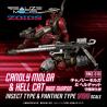 Zoids pack de 2 Maquetas Plastic Model Kits 1/100 RMZ-010 Canoly Molga & Hell Cat Base Guards Sets 20 cm