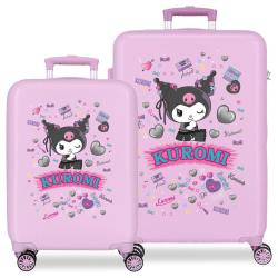 Set 2 maletas trolley ABS Retropop Kuromi Hello Kitty 55/65cm