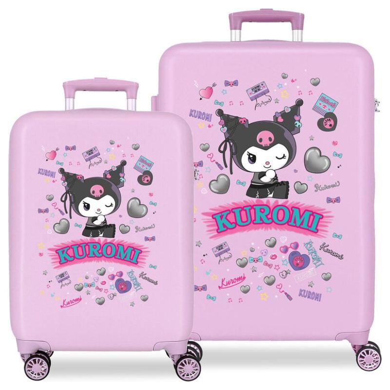 Set 2 maletas trolley ABS Retropop Kuromi Hello Kitty 55/65cm