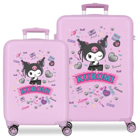 Set 2 maletas trolley ABS Retropop Kuromi Hello Kitty 55/65cm