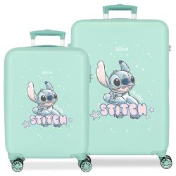 Set 2 maletas trolley ABS Lovely Stitch Disney 55/65cm