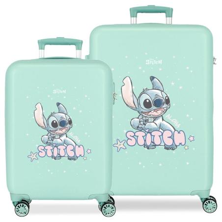 Set 2 maletas trolley ABS Lovely Stitch Disney 55/65cm