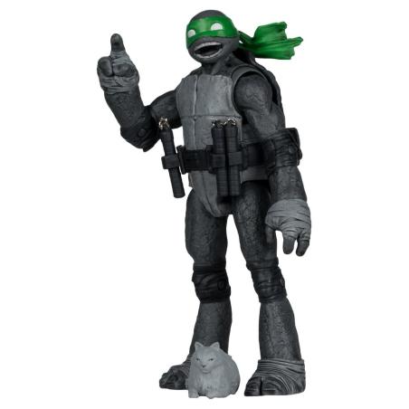 Las Tortugas Ninja Page Punchers Figura Michelangelo (Black White & Green) (Red Platinum Edition) 13 cm