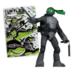 Las Tortugas Ninja Page Punchers Figura Michelangelo (Black White & Green) (Red Platinum Edition) 13 cm