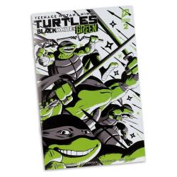 Las Tortugas Ninja Page Punchers Figura Michelangelo (Black White & Green) (Red Platinum Edition) 13 cm