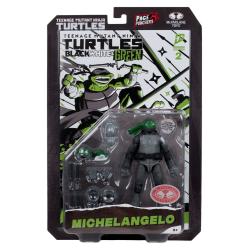 Las Tortugas Ninja Page Punchers Figura Michelangelo (Black White & Green) (Red Platinum Edition) 13 cm