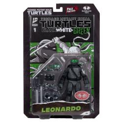 Las Tortugas Ninja Page Punchers Figura Leonardo (Black White & Green) (Red Platinum Edition) 13 cm