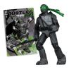 Las Tortugas Ninja Page Punchers Figura Donatello (Black White & Green ) (Red Platinum Edition) 13 cm
