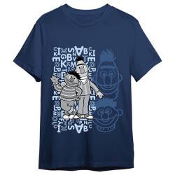 Camiseta Epi y Blas Barrio Sesamo adulto