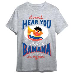 Camiseta Epistemológica Banana Barrio Sesamo adulto