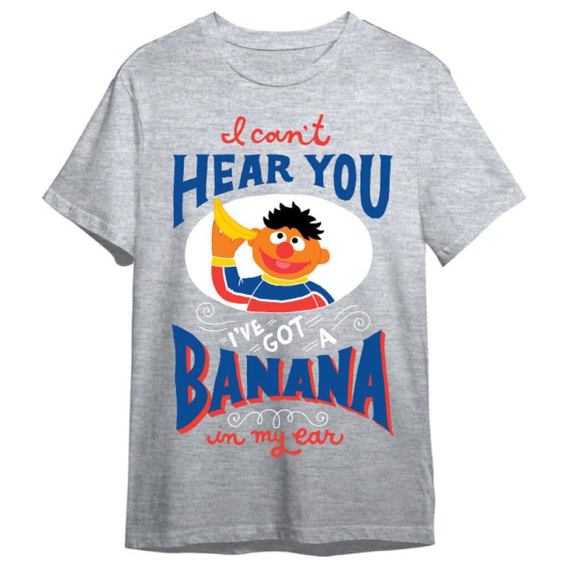 Camiseta Epistemológica Banana Barrio Sesamo adulto