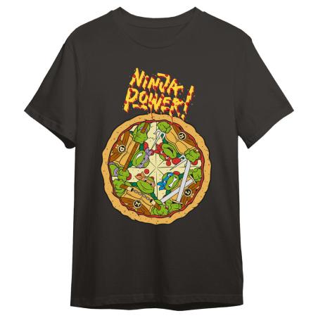 Camiseta Pizza Tortugas Ninja adulto
