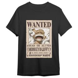Camiseta Monkey D. Luffy Wanted One Piece adulto