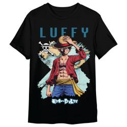 Camiseta Monkey D. Luffy Map One Piece adulto