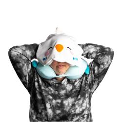 Almohada viaje capucha Kiki El Periquito Hoodeazzz