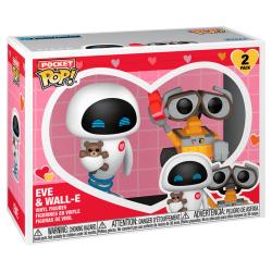Blister 2 figuras Pocket POP Disney Pixar Wall-E &#38; Eve Valentine