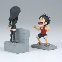 Figura Luffy &#38; Nico Robin World Collectable One Piece 10cm