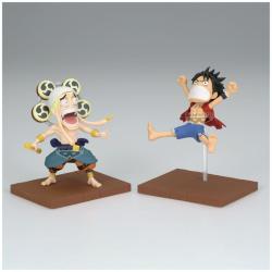 Figura Monkey D Luffy &#38; Enel World Collectable One Piece 7cm