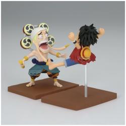 Figura Monkey D Luffy &#38; Enel World Collectable One Piece 7cm