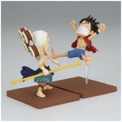 Figura Monkey D Luffy &#38; Enel World Collectable One Piece 7cm