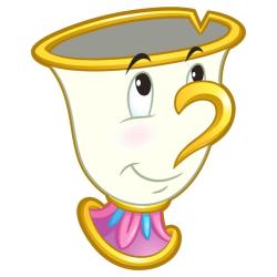 Toalla Chip La Bella y la Bestia Disney microfibra